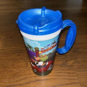 Walt Disney World Resort‎ Rapid Fill Refillable Mug Cup Lid Travel Hot Cold Blue